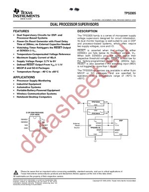 TPS3305-25DGN datasheet  